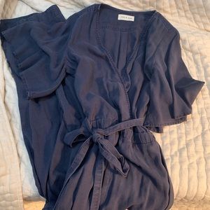 Cloth and Stone Blue Chambray Jumpsuit